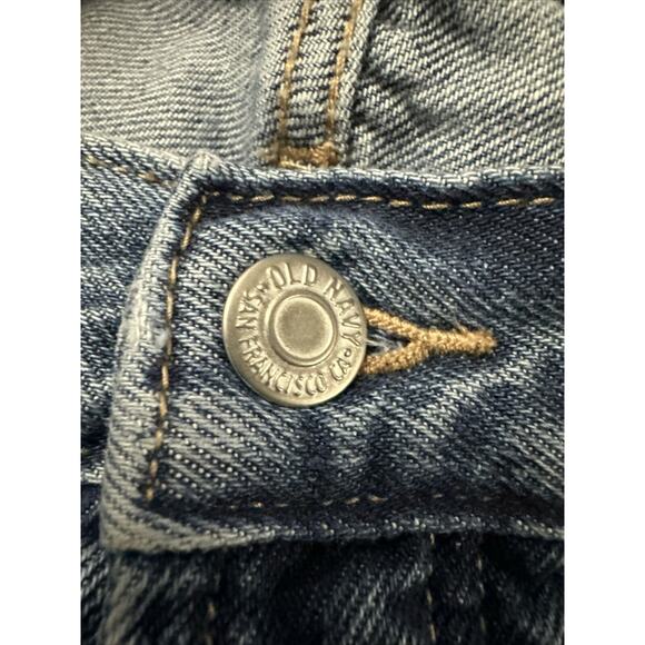 Old Navy Womens High Rise Slouchy Straight Raw Hem Distressed Jeans size 10 - Picture 5 of 14